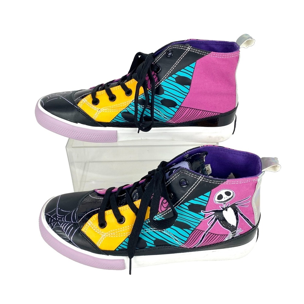 New Disney Nightmare Before Christmas Sneakers Women's 9.5 Hi Top Tennis Shoes - Picture 3 of 14